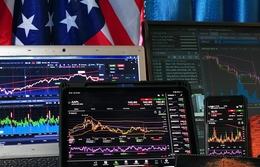 business finance stock market trading